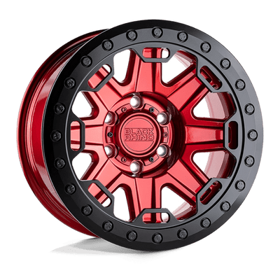 Black Rhino Hard Alloys RIFT BEADLOCK 17X8.5 CANDY RED W/ BLACK RING