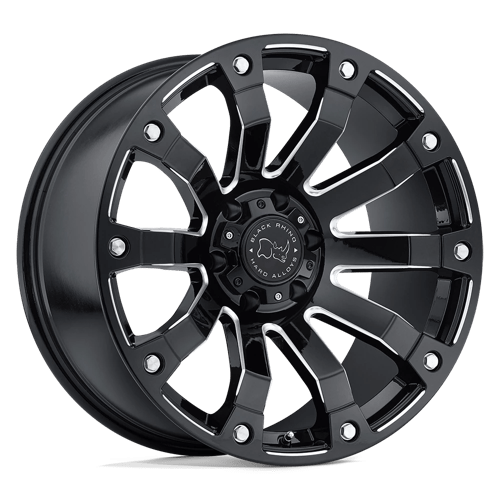 Black Rhino Hard Alloys SELKIRK 20X10 GLOSS BLACK MILLED