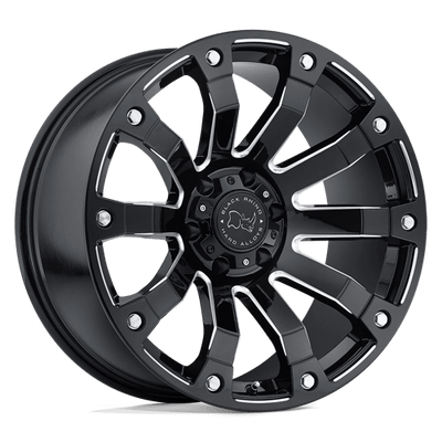 Black Rhino Hard Alloys SELKIRK 20X10 GLOSS BLACK MILLED