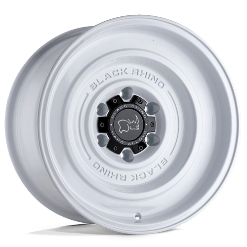 Black Rhino Hard Alloys SOLID 17X9.5 GLOSS WHITE