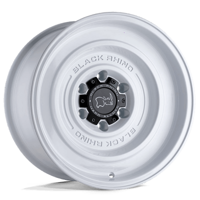 Black Rhino Hard Alloys SOLID 17X9.5 GLOSS WHITE