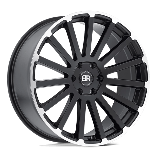 Black Rhino Hard Alloys SPEAR 20X9 MATTE BLACK W/ MATTE MACHINED EDGE