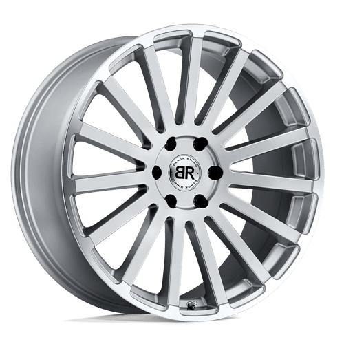 Black Rhino Hard Alloys SPEAR 24X10 SILVER W/ MIRROR-CUT EDGE