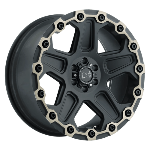 Black Rhino Hard Alloys COG 20X9.5 MATTE BLACK W/ MACHINED FACE & DARK MATTE TINT