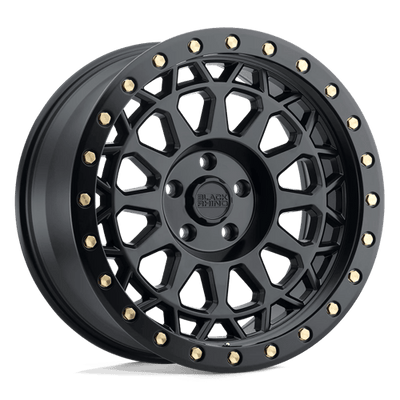 Black Rhino Hard Alloys PRIMM 20X9.5 MATTE BLACK WITH BRASS BOLTS
