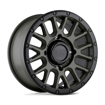 Black Rhino Hard Alloys - UTV LA PAZ UTV 15X7 OLIVE DRAB GREEN W/ BLACK LIP