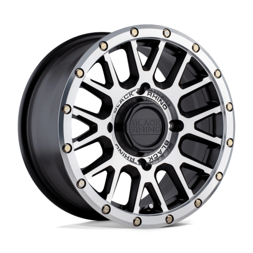 Black Rhino Hard Alloys - UTV LA PAZ UTV 14X7 SEMI GLOSS BLACK W/ MACHINED FACE
