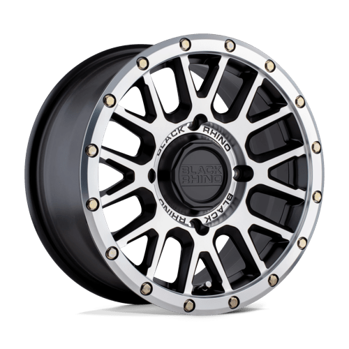 Black Rhino Hard Alloys - UTV LA PAZ UTV 14X7 SEMI GLOSS BLACK W/ MACHINED FACE